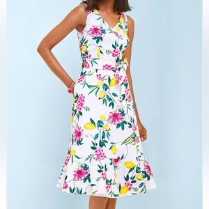 RSVP by Talbots Lively Lemon Fit & Flare dress